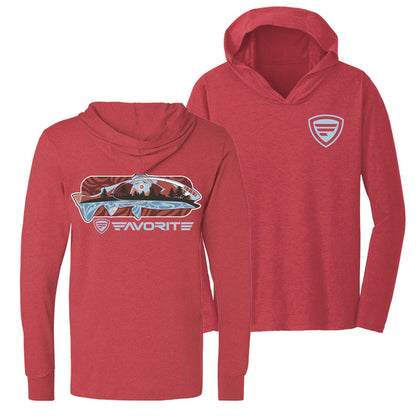 Favorite Fishing Simmer Tri-Blend Hoodie