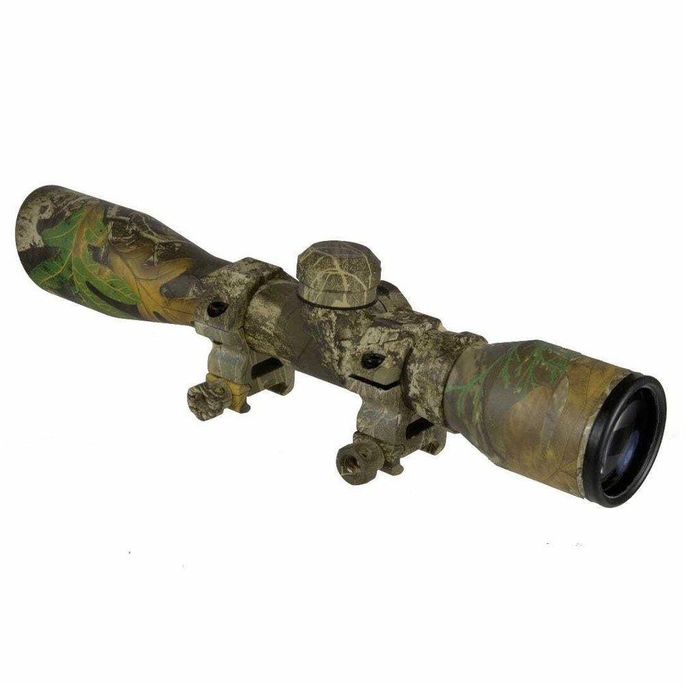 TruGlo 4 x 32 Illuminated Aluminum Crossbow Scope w/ Weaver Rings, Camouflage - Angler's Pro Tackle & Outdoors