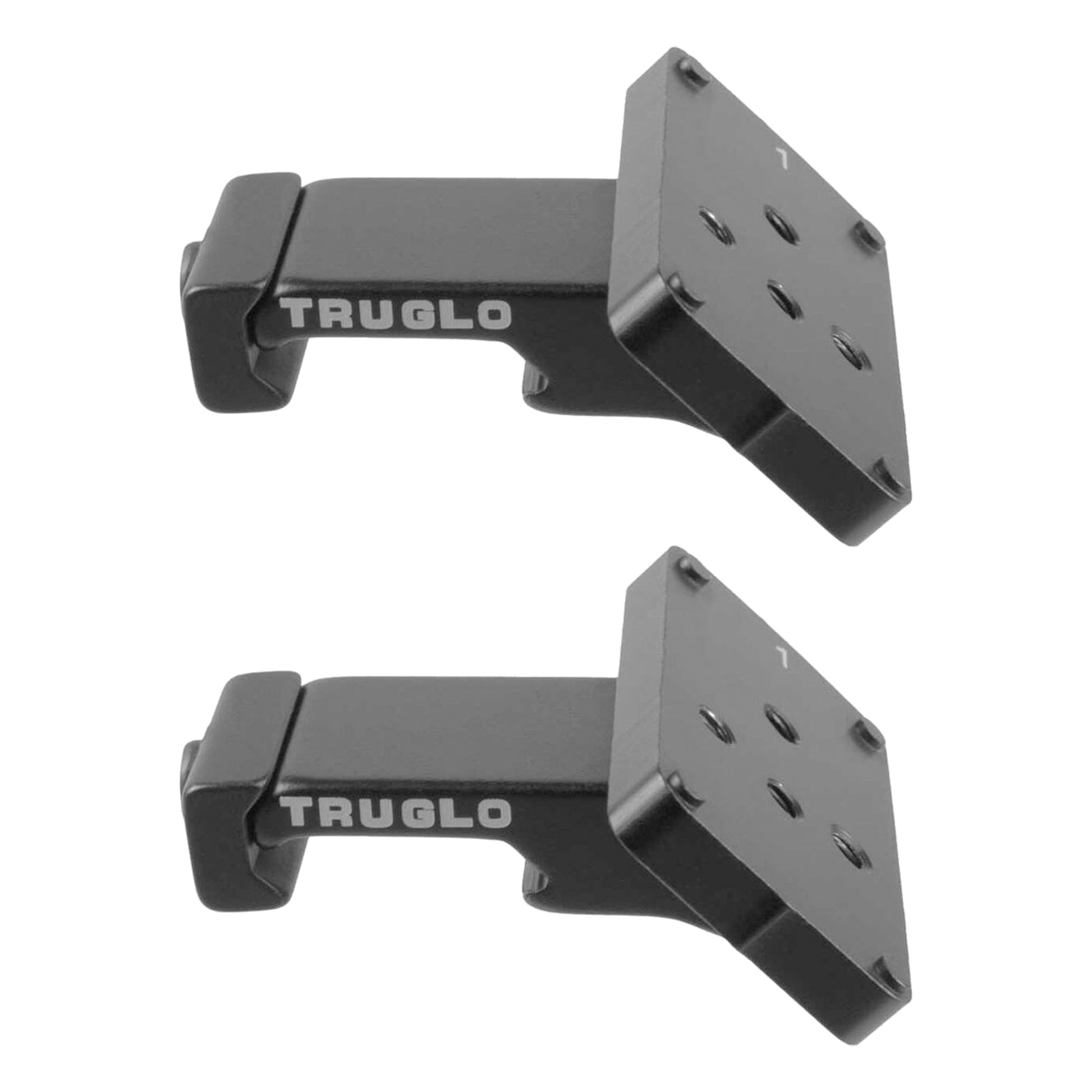 TruGlo Ambidextrous Offset Universal Red Dot Firearm Sight Mount, Black (2 Pack) - Angler's Pro Tackle & Outdoors