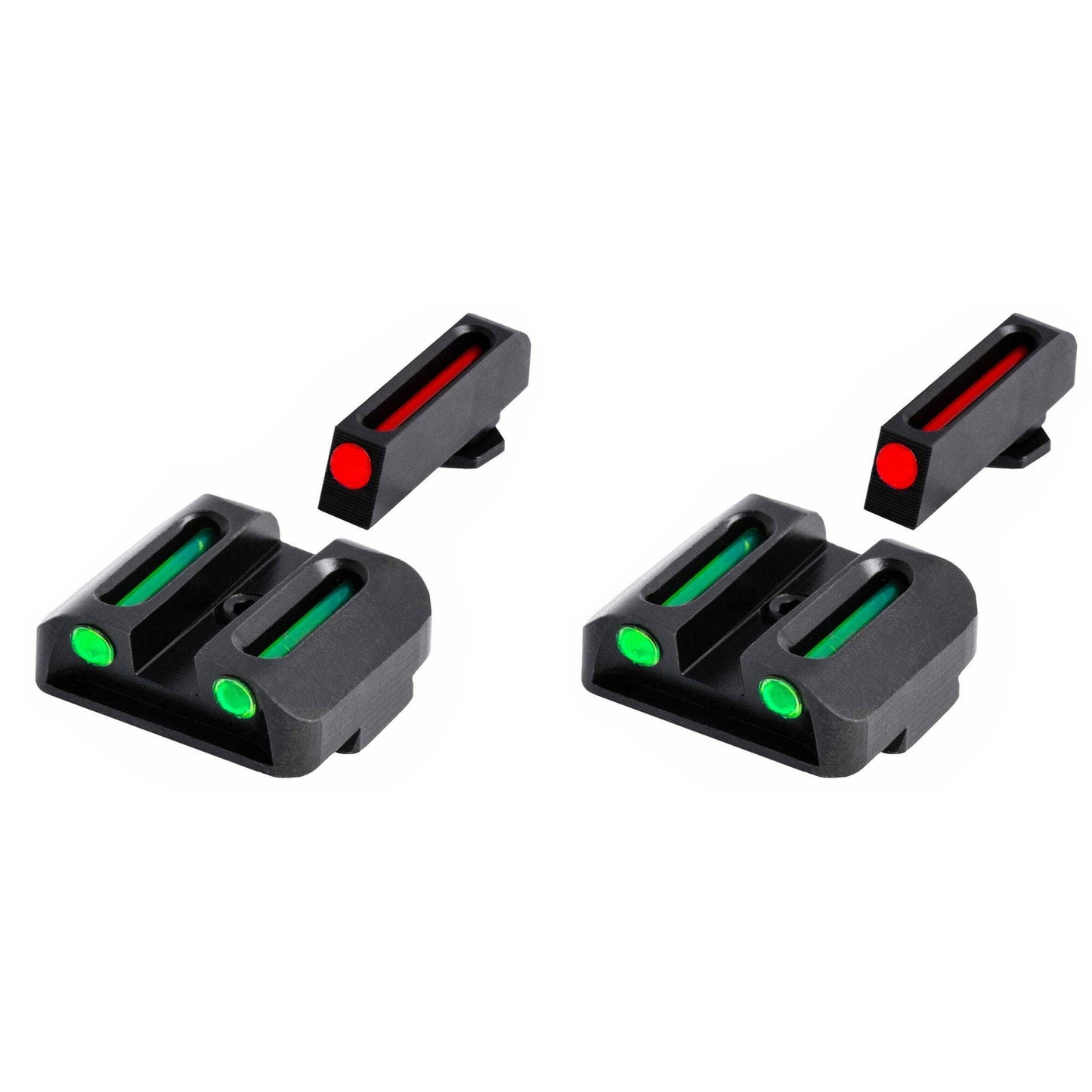 TruGlo TFO Tritium Fiber Optic Gun Sight Set, Fits Glock 17/17L Models (2 Pack) - Angler's Pro Tackle & Outdoors