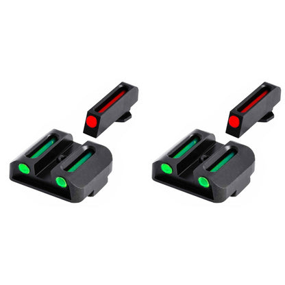 TruGlo TFO Tritium Fiber Optic Gun Sight Set, Fits Glock 17/17L Models (2 Pack) - Angler's Pro Tackle & Outdoors