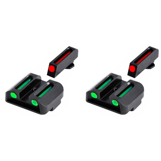 TruGlo TFO Tritium Fiber Optic Gun Sight Set, Fits Glock 17/17L Models (2 Pack) - Angler's Pro Tackle & Outdoors