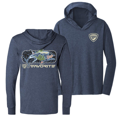 Favorite Fishing Simmer Tri-Blend Hoodie