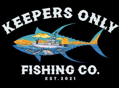 Keepers Only Co. Tuna Blitz Black T-Shirt