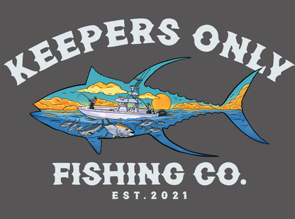 Keepers Only Co. Tuna Blitz Graphite T-Shirt