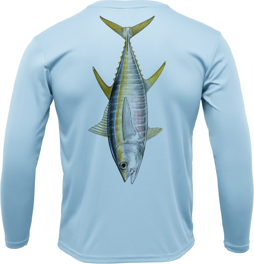 Saltwater Born Catalina Island Tuna Long Sleeve UPF 50+ Dry-Fit Shirt