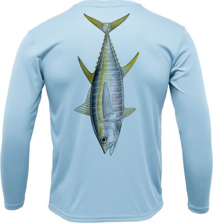 Saltwater Born Bimini, Bahamas Tuna Long Sleeve UPF 50+ Dry-Fit Shirt