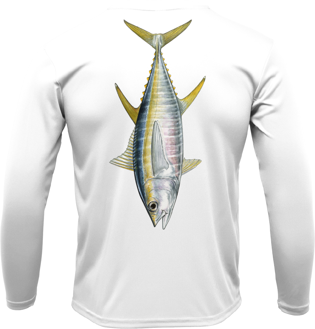 Saltwater Born Bimini, Bahamas Tuna Long Sleeve UPF 50+ Dry-Fit Shirt