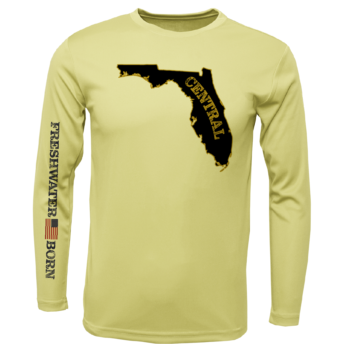 UCF Black and Gold Freshwater Born Boy's Long Sleeve UPF 50+ Dry - Fit Shirt - Angler's Pro Tackle & Outdoors