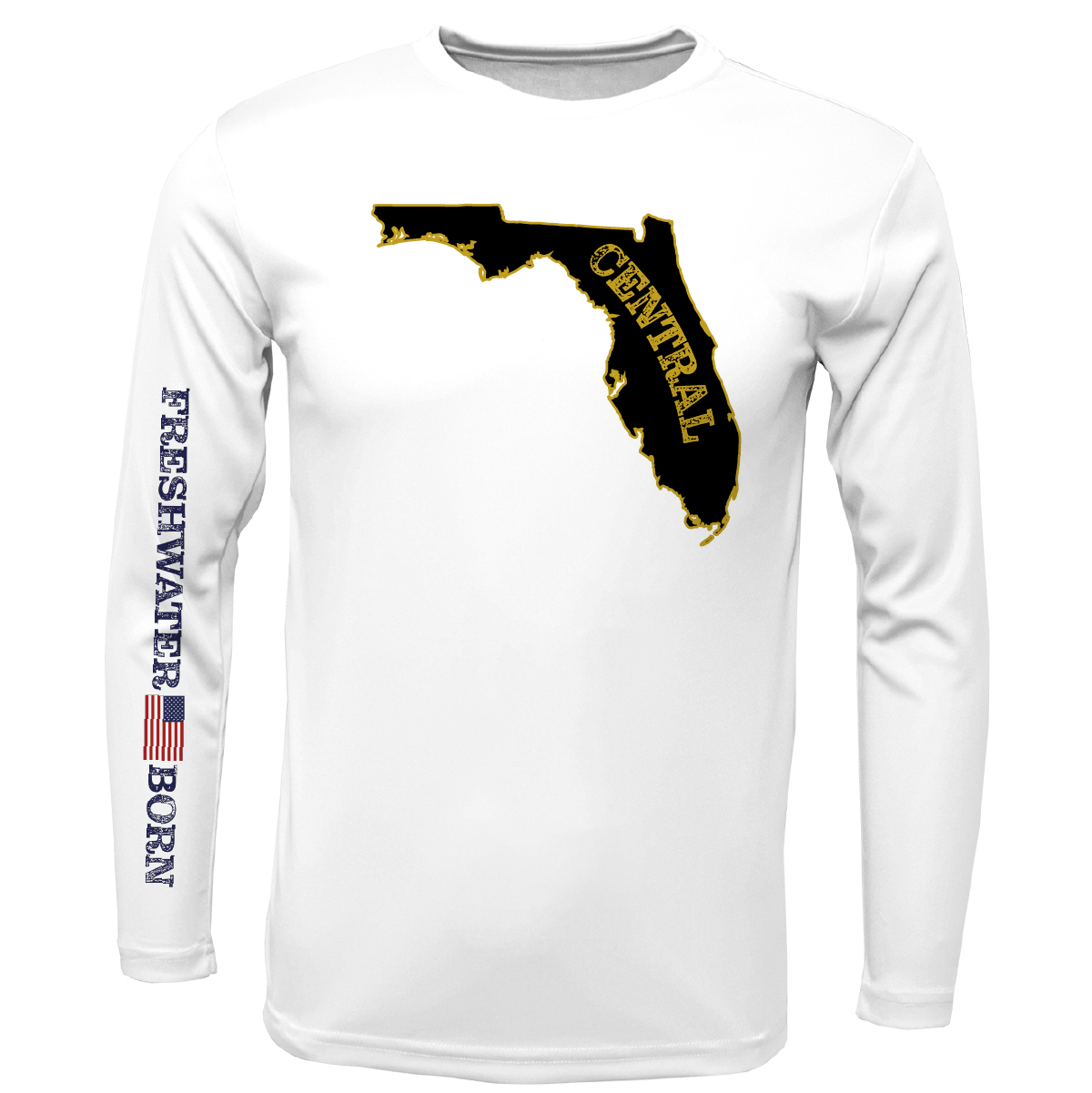 UCF Black and Gold Freshwater Born Boy's Long Sleeve UPF 50+ Dry - Fit Shirt - Angler's Pro Tackle & Outdoors