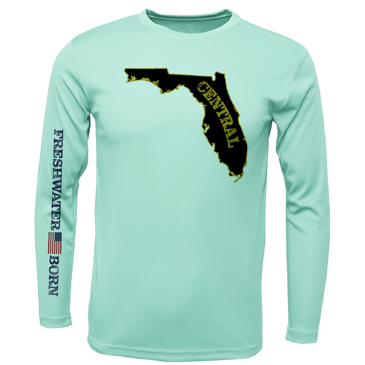 UCF Black and Gold Freshwater Born Girl's Long Sleeve UPF 50+ Dry - Fit Shirt - Angler's Pro Tackle & Outdoors