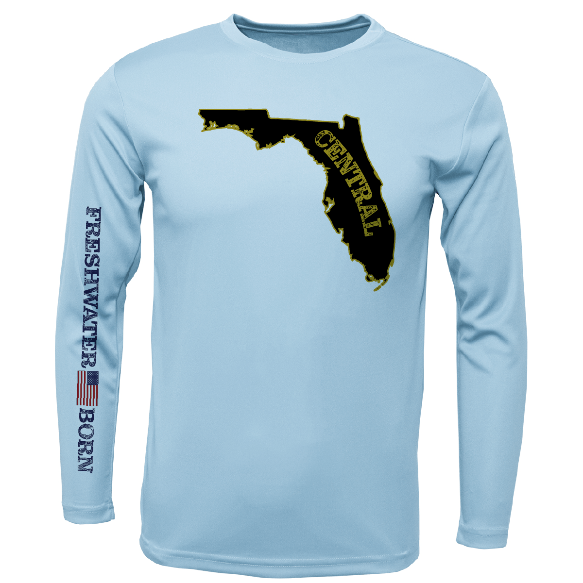 UCF Black and Gold Freshwater Born Men's Long Sleeve UPF 50+ Dry - Fit Shirt - Angler's Pro Tackle & Outdoors