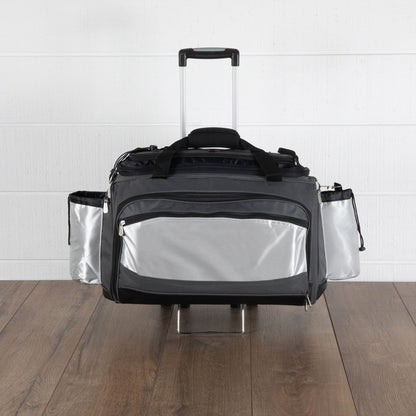 Picnic Time Vulcan Portable Propane Grill & Cooler Tote with Trolley