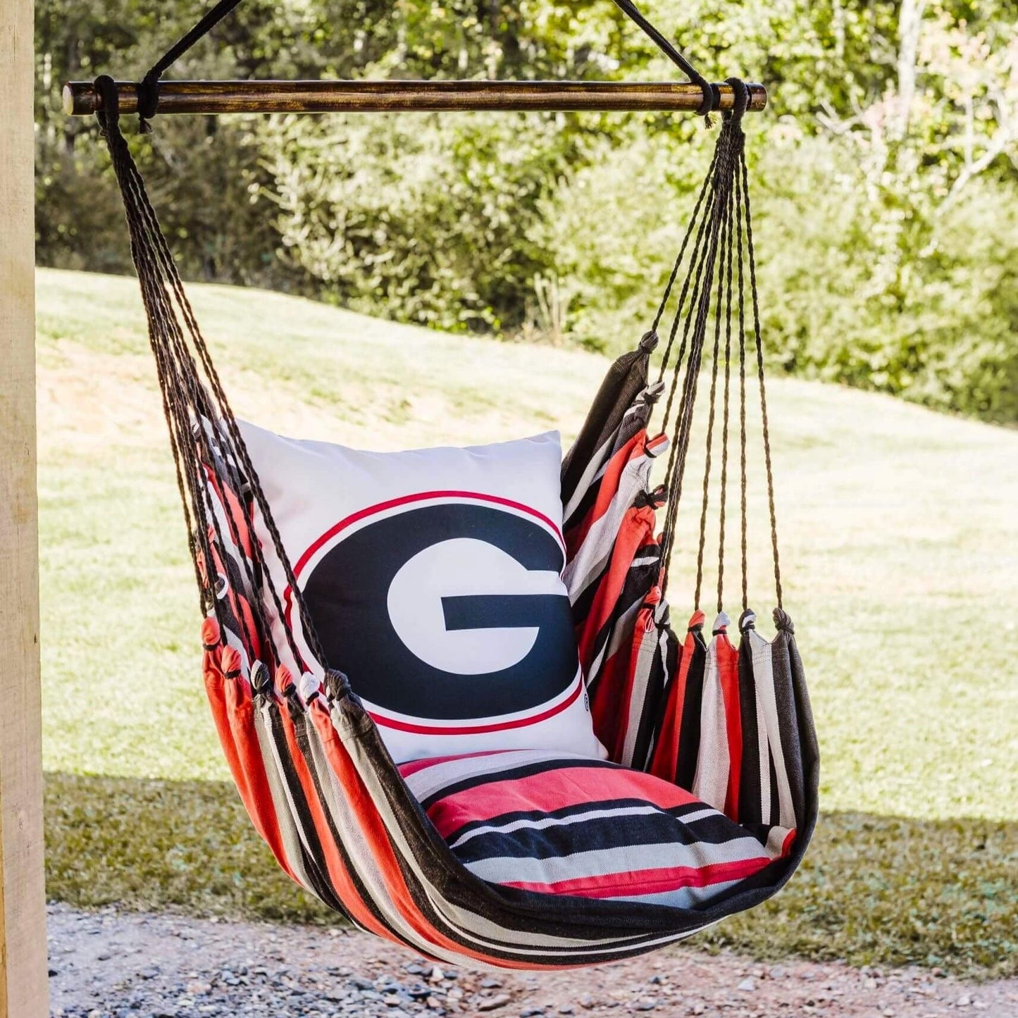 Campus Hammocks University of Georgia Logo Throw Pillow Cover