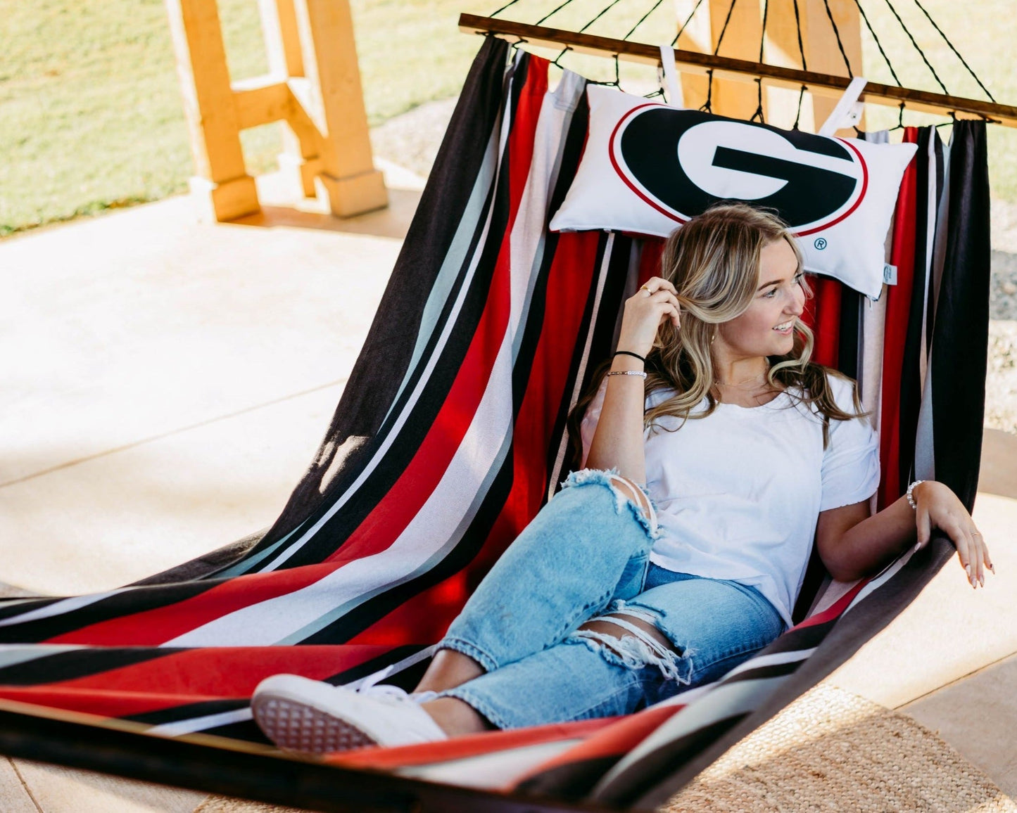 Campus Hammocks University of Georgia Bulldogs Logo Hammock