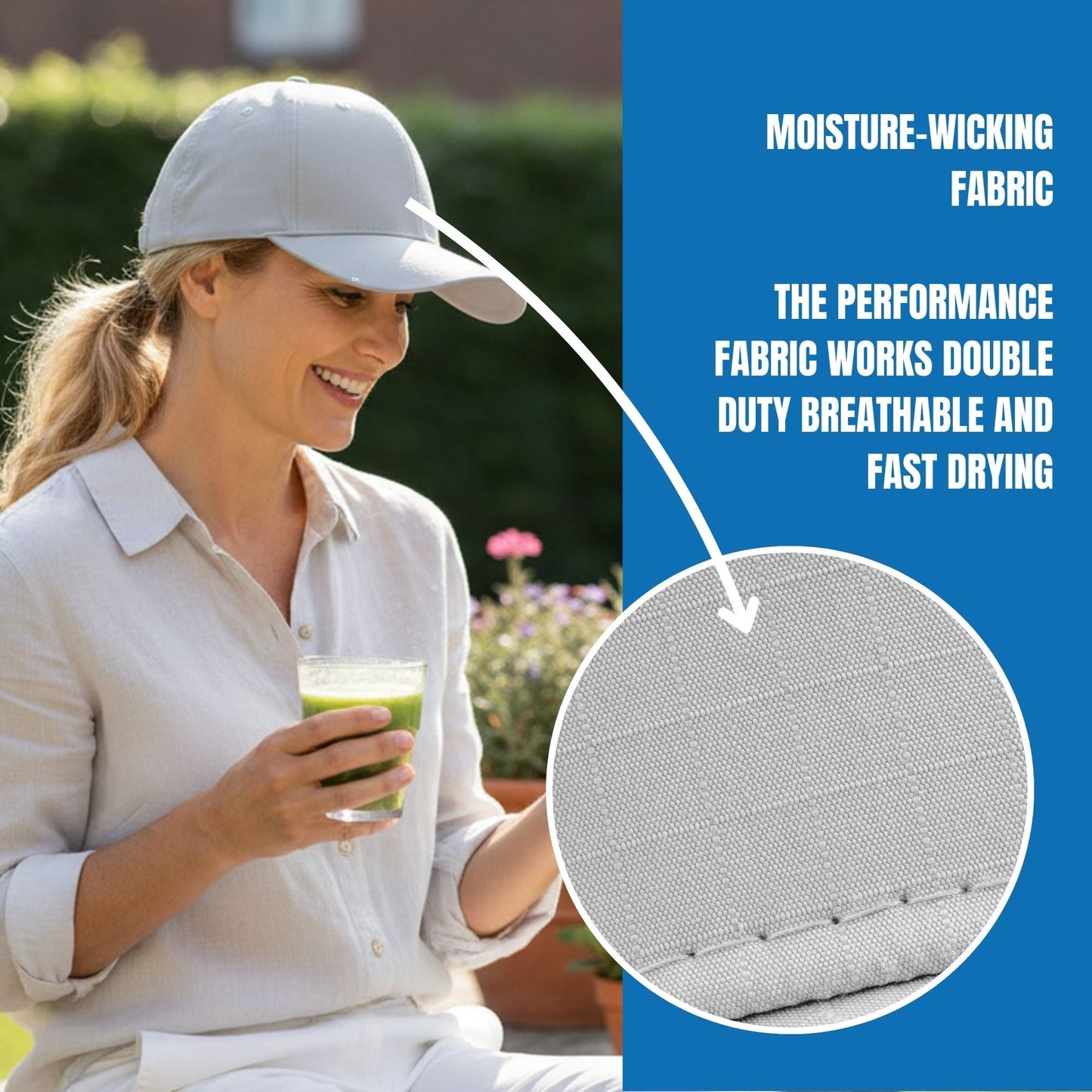 Panther Vision POWERCAP ICE Cooling Baseball Hat – Instant Cooling Relief with Reusable Ice Packs, UPF 50 UV Sun Protection, Lightweight & Breathable for Hot Weather