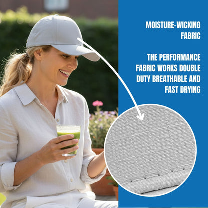 Panther Vision POWERCAP ICE Cooling Baseball Hat – Instant Cooling Relief with Reusable Ice Packs, UPF 50 UV Sun Protection, Lightweight & Breathable for Hot Weather