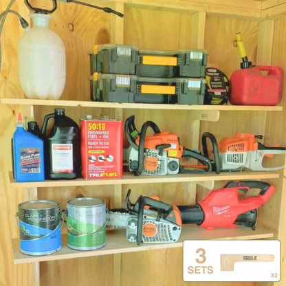 HangThis Up -  ULTIMATE SHED ORGANIZATION KIT:   Yard tool rack, Garden tool Storage, Organizer