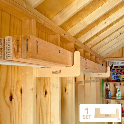 HangThis Up - Deluxe Shed Organizer Kit, Garden Yard Tool Rack, Outdoor Storage, Garden Tool Storage, Shed Accessories, Yard Tool Rack