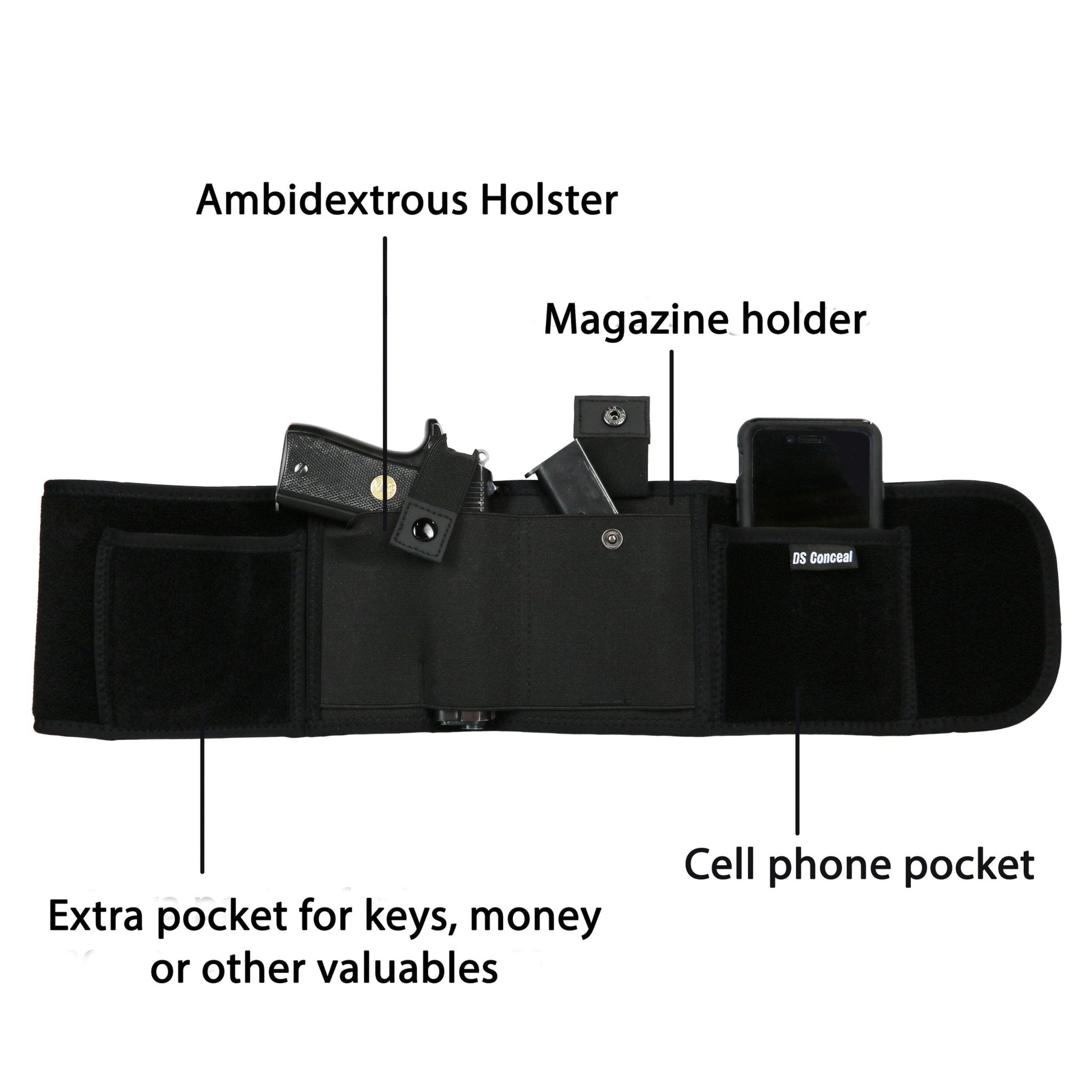 Unisex Neoprene Belly Band for Concealed Carry by DS Conceal - Angler's Pro Tackle & Outdoors