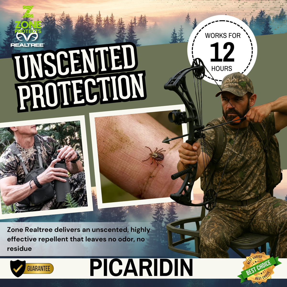 Zone Protects Realtree Unscented 1oz Master Case of 12