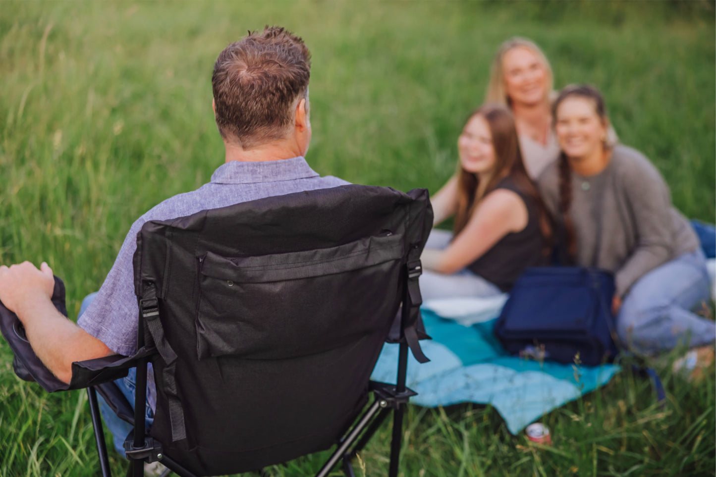 Picnic Time Reclining Camp Chair