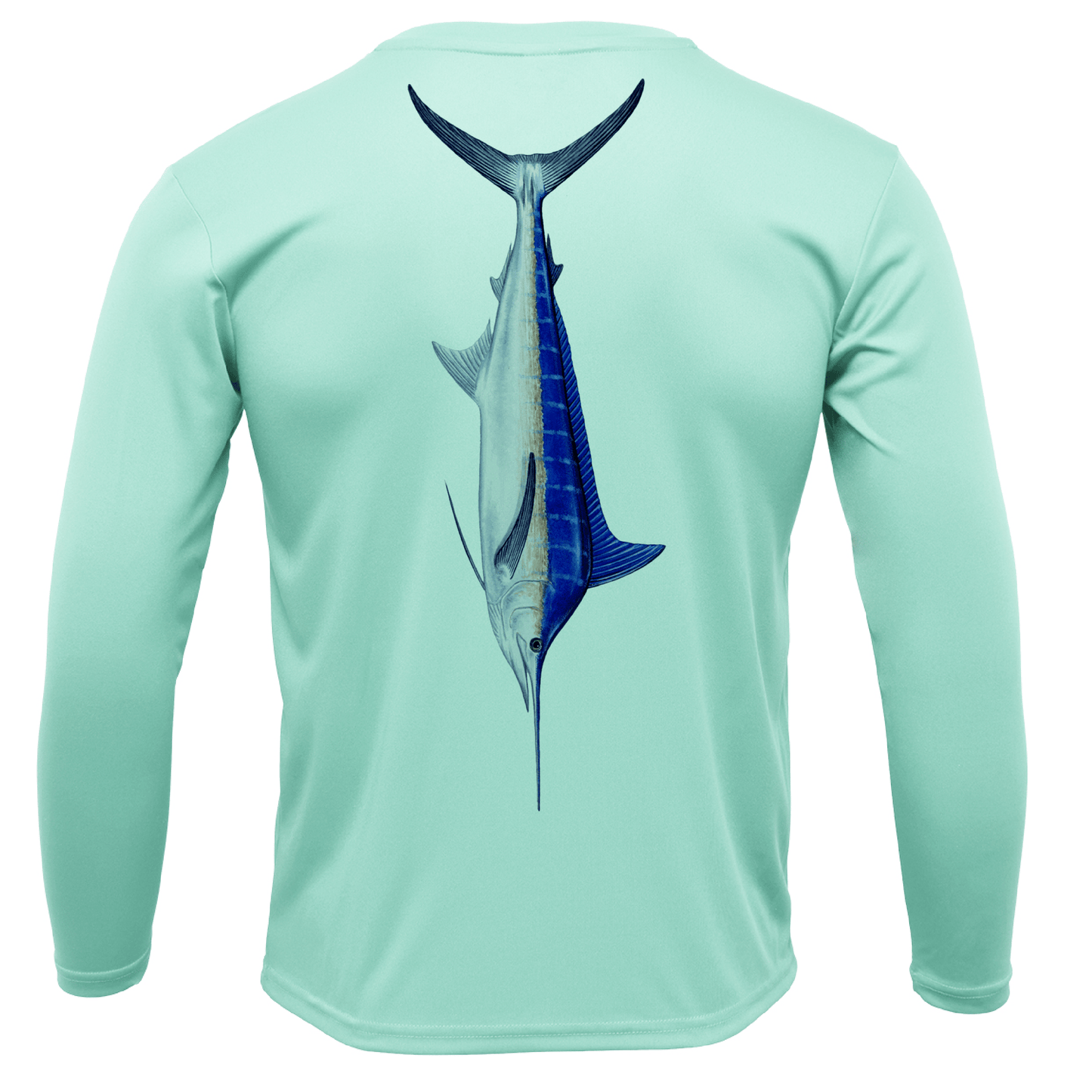 USA Blue Marlin Long Sleeve UPF 50+ Dry - Fit Shirt - Angler's Pro Tackle & Outdoors