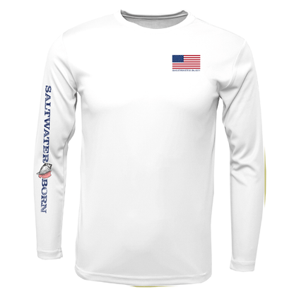 USA Blue Marlin Long Sleeve UPF 50+ Dry - Fit Shirt - Angler's Pro Tackle & Outdoors