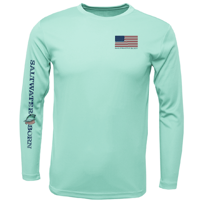 USA Bonefish Long Sleeve UPF 50+ Dry - Fit Shirt - Angler's Pro Tackle & Outdoors