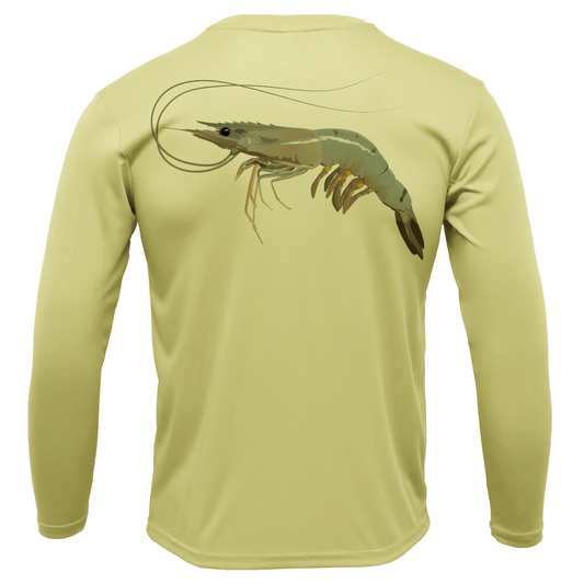 USA Jumbo Gulf Shrimp Long Sleeve UPF 50+ Dry - Fit Shirt - Angler's Pro Tackle & Outdoors