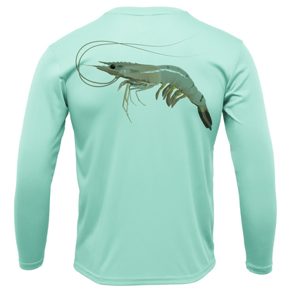 USA Jumbo Gulf Shrimp Long Sleeve UPF 50+ Dry - Fit Shirt - Angler's Pro Tackle & Outdoors