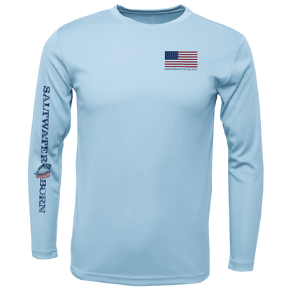 USA Jumbo Gulf Shrimp Long Sleeve UPF 50+ Dry - Fit Shirt - Angler's Pro Tackle & Outdoors