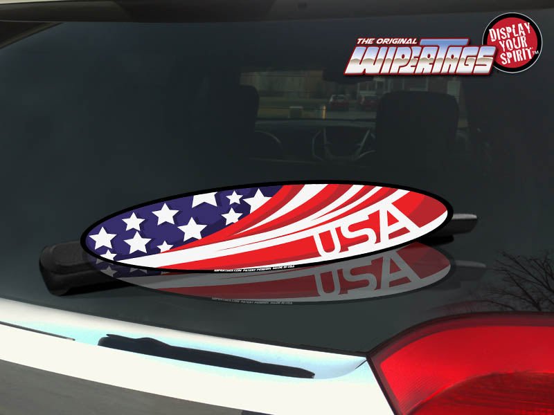 USA Oval Flag WiperTag - Angler's Pro Tackle & Outdoors