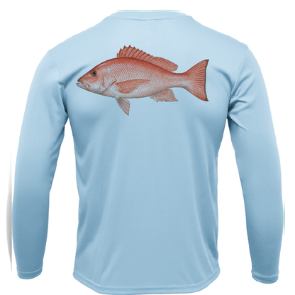 USA Snapper Long Sleeve UPF 50+ Dry - Fit Shirt - Angler's Pro Tackle & Outdoors