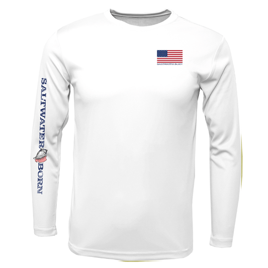 USA Snapper Long Sleeve UPF 50+ Dry - Fit Shirt - Angler's Pro Tackle & Outdoors