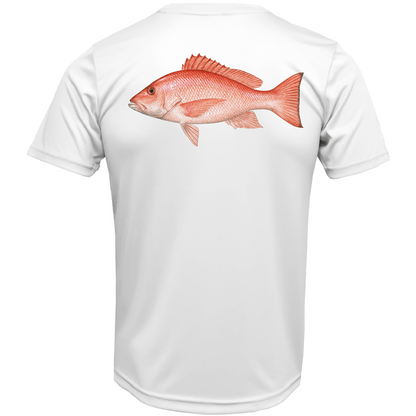 USA Snapper Short Sleeve UPF 50+ Dry - Fit Shirt - Angler's Pro Tackle & Outdoors