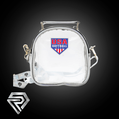 Resilient SFBL USA Softball Clear Stadium Bag Clear - Rosie's Nothing to Hide Cross-Body Bag