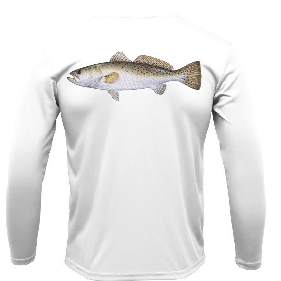 USA Trout Long Sleeve UPF 50+ Dry - Fit Shirt - Angler's Pro Tackle & Outdoors