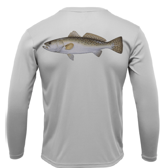 USA Trout Long Sleeve UPF 50+ Dry - Fit Shirt - Angler's Pro Tackle & Outdoors