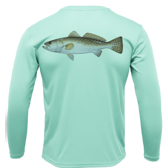 USA Trout Long Sleeve UPF 50+ Dry - Fit Shirt - Angler's Pro Tackle & Outdoors