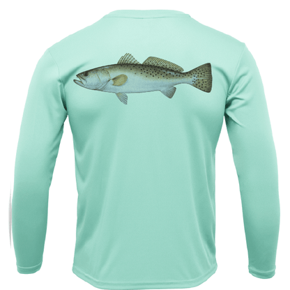 USA Trout Long Sleeve UPF 50+ Dry - Fit Shirt - Angler's Pro Tackle & Outdoors