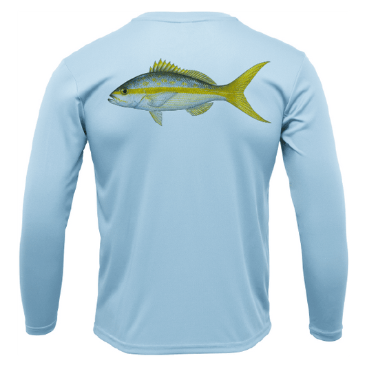 USA Yellowtail Long Sleeve UPF 50+ Dry - Fit Shirt - Angler's Pro Tackle & Outdoors