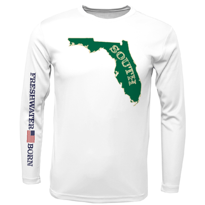 USF Green and Gold Freshwater Born Boy's Long Sleeve UPF 50+ Dry - Fit Shirt - Angler's Pro Tackle & Outdoors