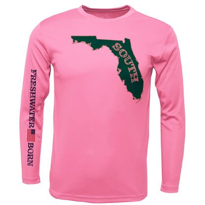 USF Green and Gold Freshwater Born Girl's Long Sleeve UPF 50+ Dry - Fit Shirt - Angler's Pro Tackle & Outdoors