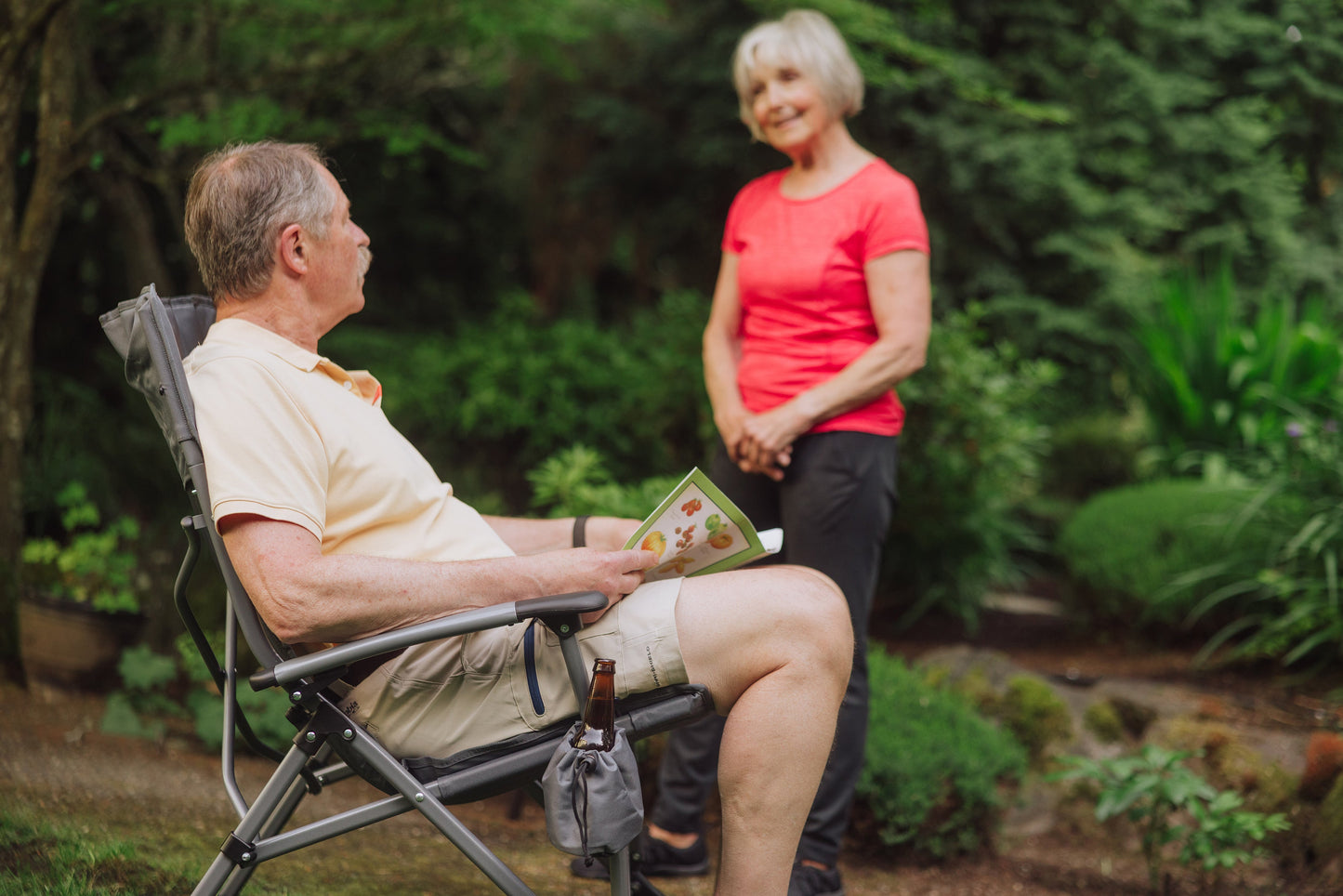 Picnic Time Outdoor Rocking Camp Chair