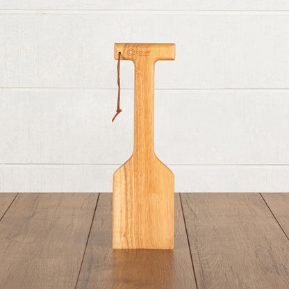 Picnic Time Hardwood BBQ Grill Scraper with Bottle Opener