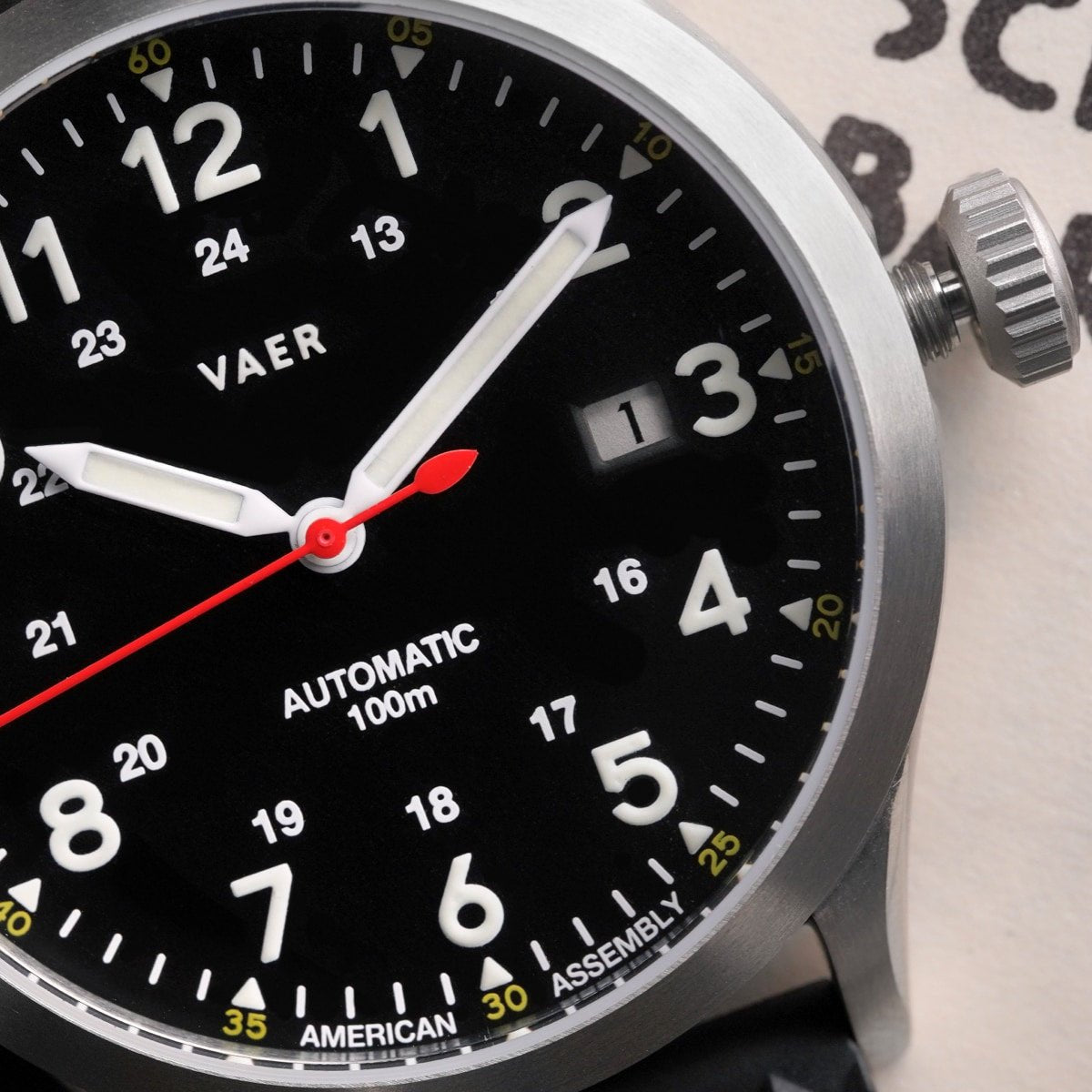 Vaer A5 Field Black - USA Auto 40mm - Angler's Pro Tackle & Outdoors