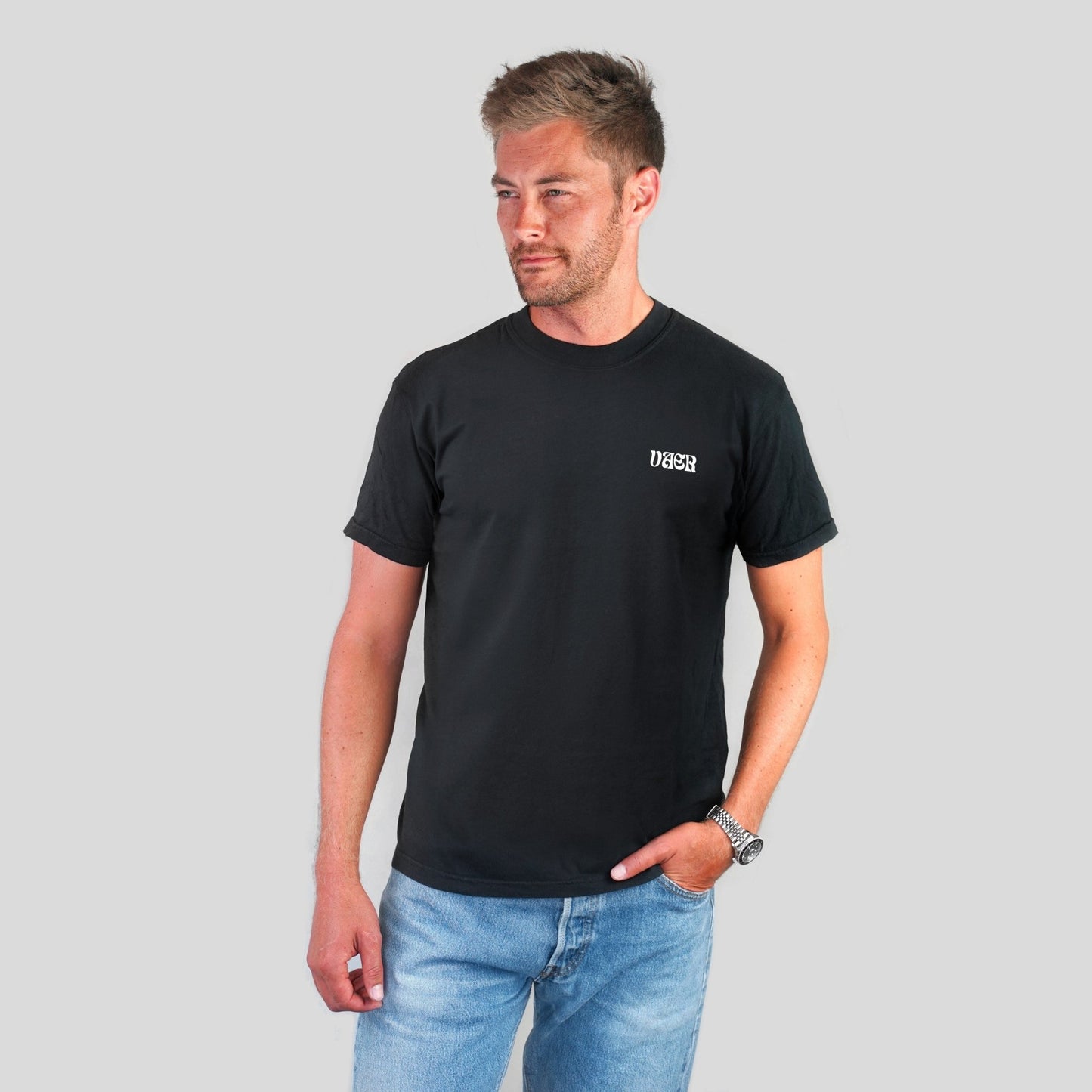 Vaer Only Time Will Tell T-Shirt - Black - Angler's Pro Tackle & Outdoors