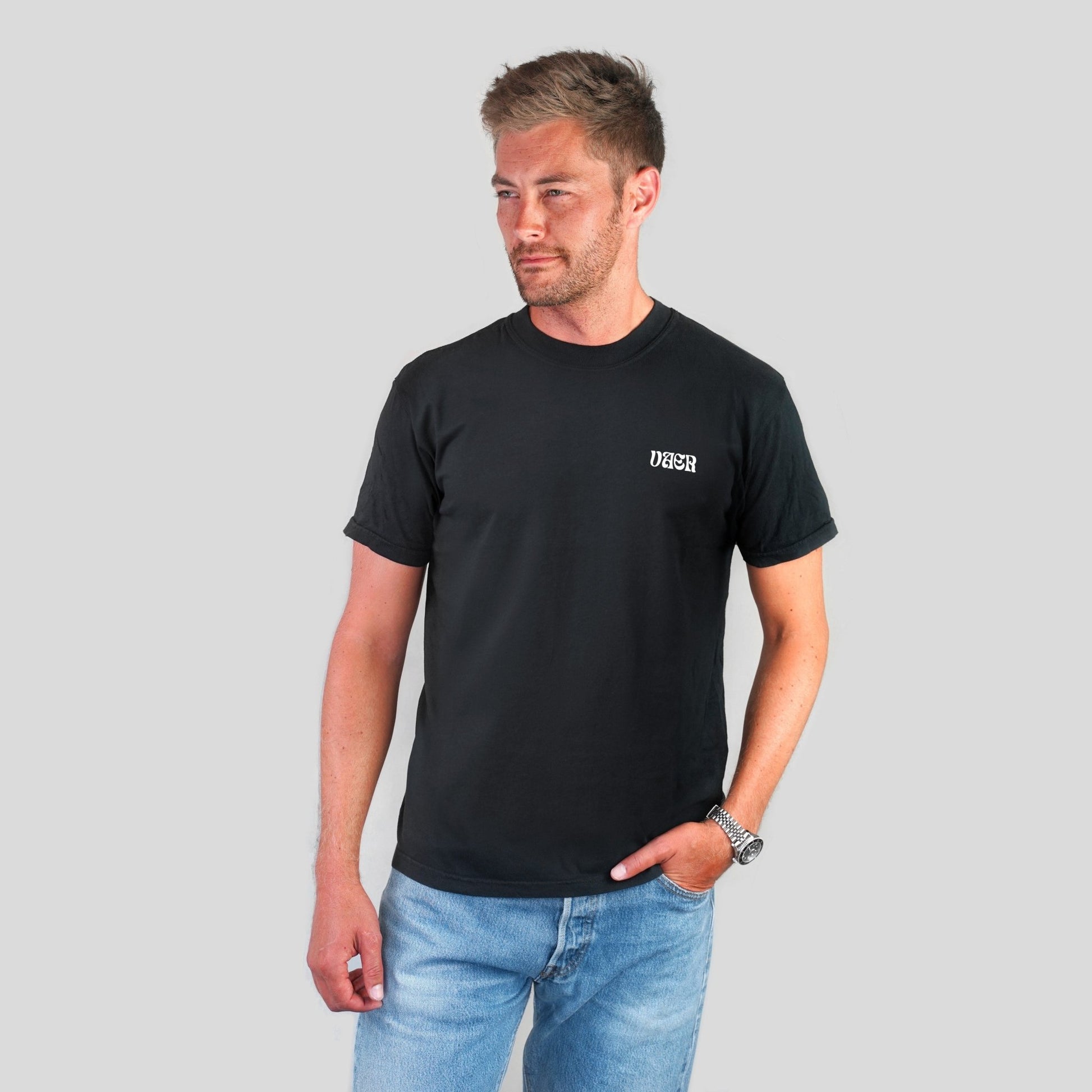 Vaer Only Time Will Tell T-Shirt - Black - Angler's Pro Tackle & Outdoors