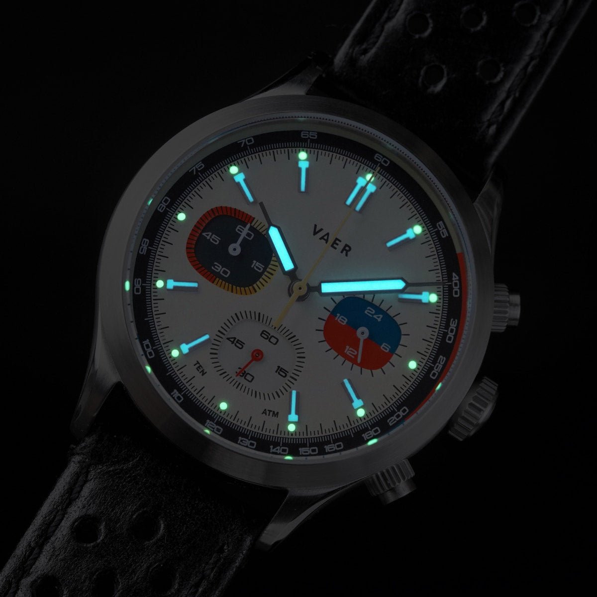 Vaer RS1 Rally Chronograph - Cream 40mm - Angler's Pro Tackle & Outdoors